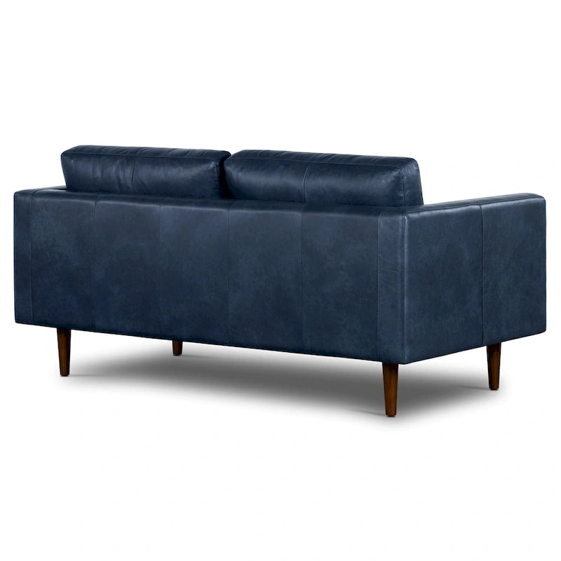 Canapé appartement Napa 72 - Cuir véritable pleine fleur italien