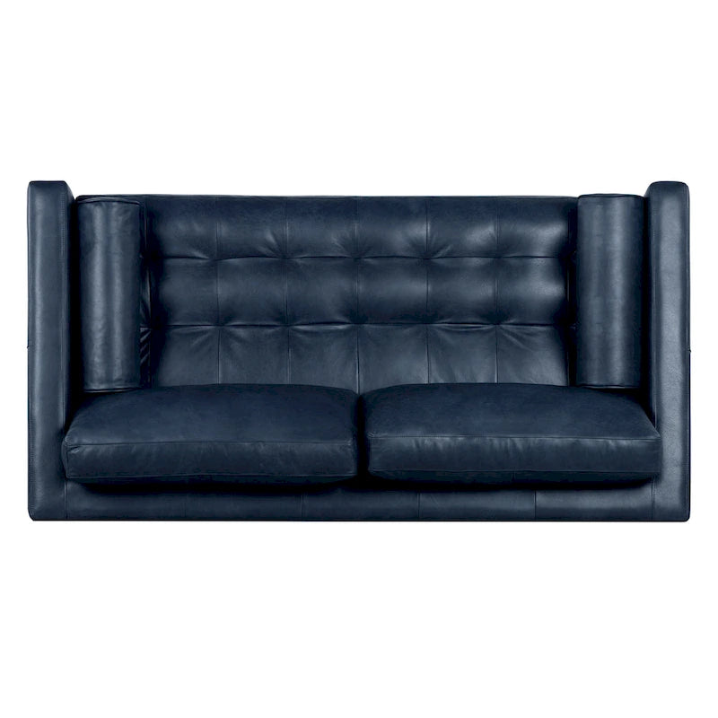 Canapé appartement Napa 72 - Cuir véritable pleine fleur italien