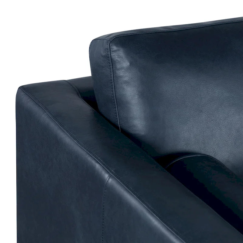 Canapé appartement Napa 72 - Cuir véritable pleine fleur italien