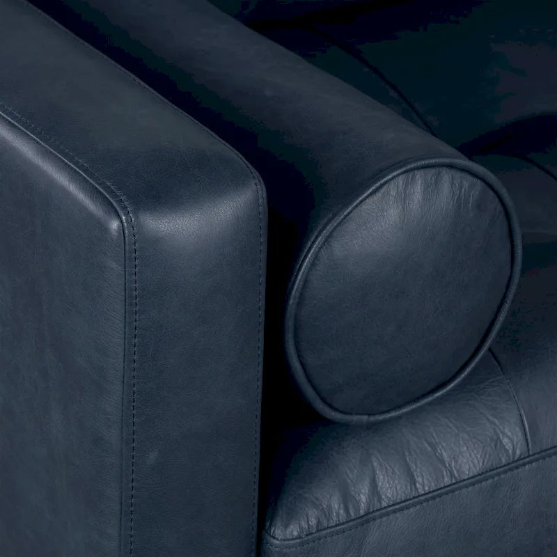 Canapé appartement Napa 72 - Cuir véritable pleine fleur italien