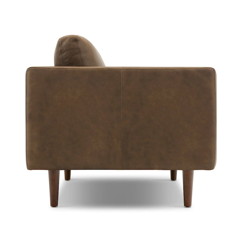 Canapé appartement Napa 72 - Cuir véritable pleine fleur italien