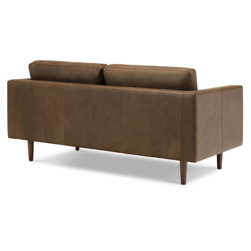 Canapé appartement Napa 72 - Cuir véritable pleine fleur italien