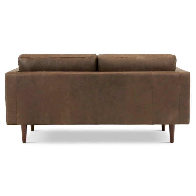 Canapé appartement Napa 72 - Cuir véritable pleine fleur italien