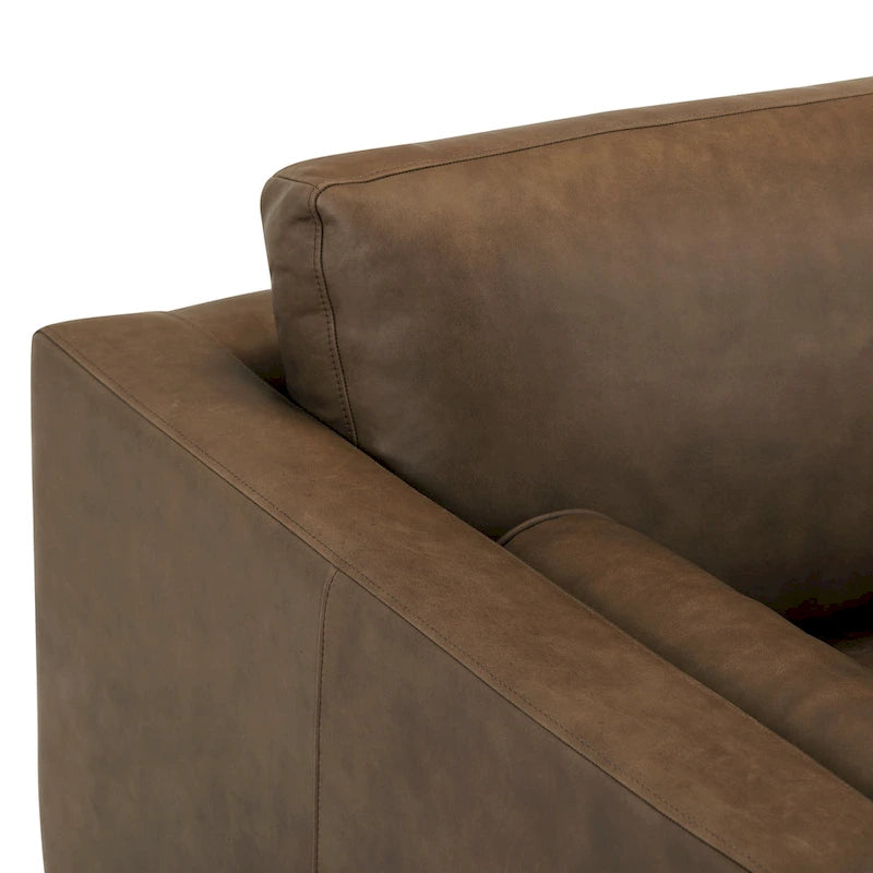 Canapé appartement Napa 72 - Cuir véritable pleine fleur italien