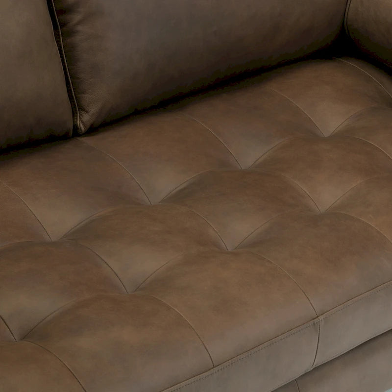 Canapé appartement Napa 72 - Cuir véritable pleine fleur italien