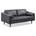 Canapé appartement Napa 72 - Cuir véritable pleine fleur italien