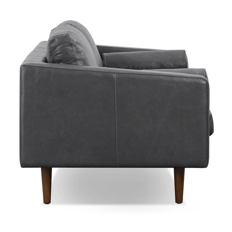 Canapé appartement Napa 72 - Cuir véritable pleine fleur italien