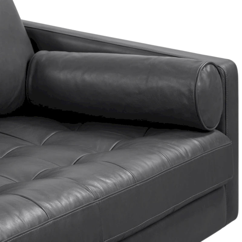 Canapé appartement Napa 72 - Cuir véritable pleine fleur italien