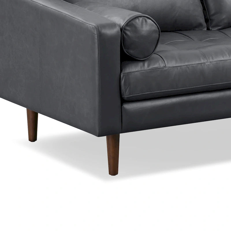 Canapé appartement Napa 72 - Cuir véritable pleine fleur italien