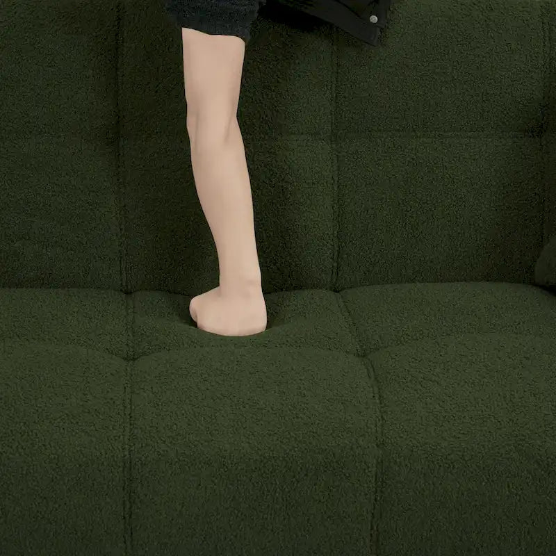 Canapé-lit futon 70.1, canapé-lit double convertible avec accoudoirs pliants pour salons et petits espaces