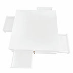 Table basse design laquée avec 4 tiroirs