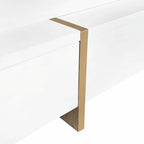Table basse design laquée avec 4 tiroirs