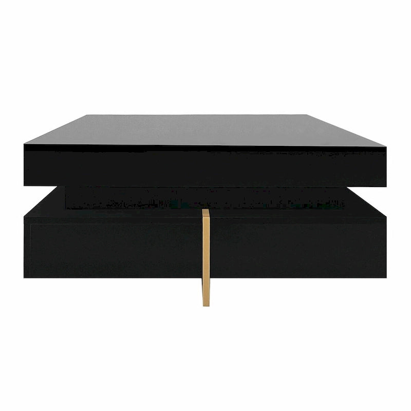 Table basse design laquée avec 4 tiroirs