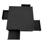 Table basse design laquée avec 4 tiroirs
