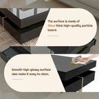 Table basse design laquée avec 4 tiroirs
