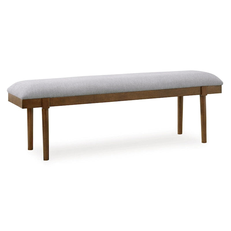Banc de salle à manger capitonné Lyncott Gris/Marron 59 de Signature Design - 59,25 L x 15,13 P x 19,75 H