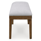Banc de salle à manger capitonné Lyncott Gris/Marron 59 de Signature Design - 59,25 L x 15,13 P x 19,75 H