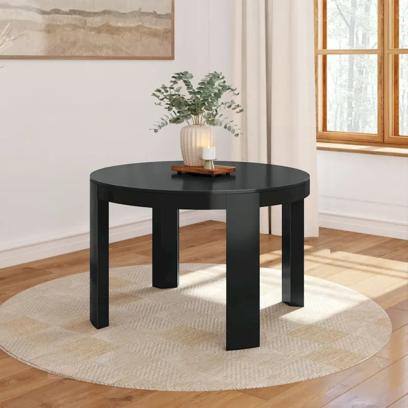 Table de salle à manger ronde Contour en bois massif - 47