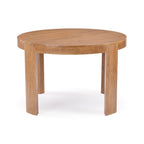 Table de salle à manger ronde Contour en bois massif - 47