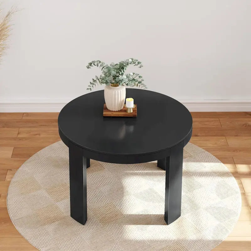 Table de salle à manger ronde Contour en bois massif - 47