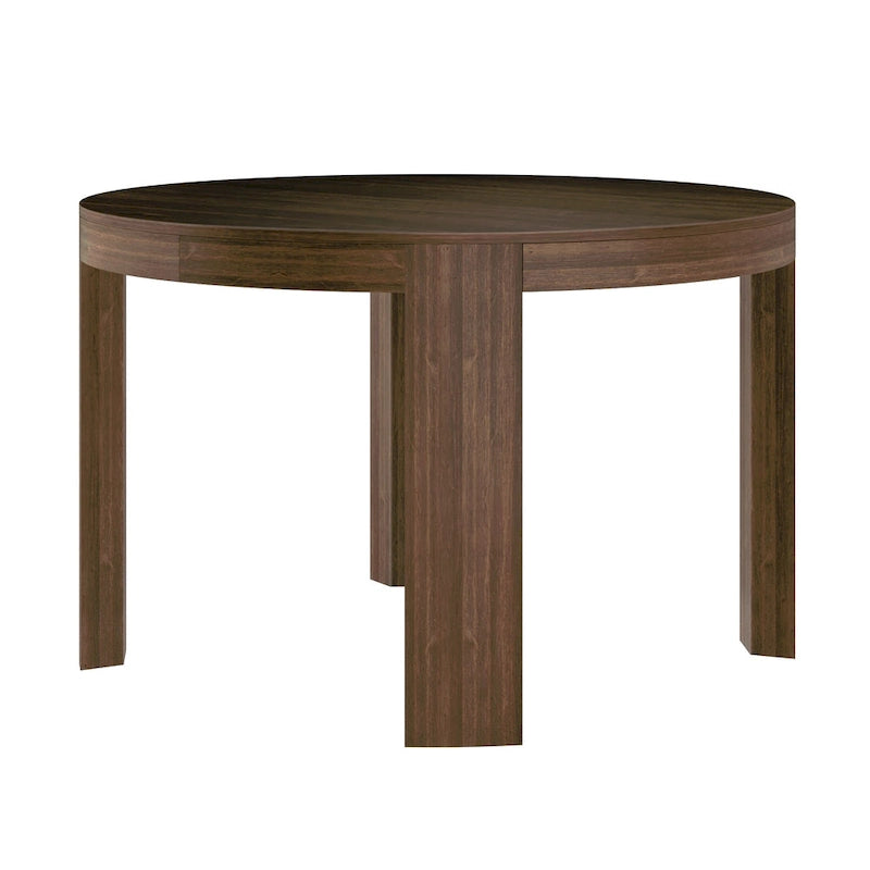 Table de salle à manger ronde Contour en bois massif - 47