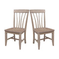 Lot de 2 chaises Soma Fanback en bois massif