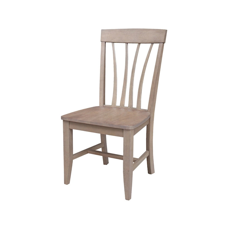 Lot de 2 chaises Soma Fanback en bois massif
