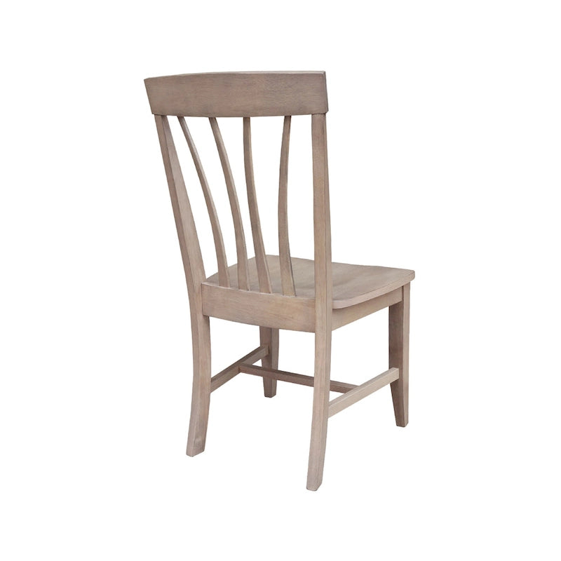 Lot de 2 chaises Soma Fanback en bois massif