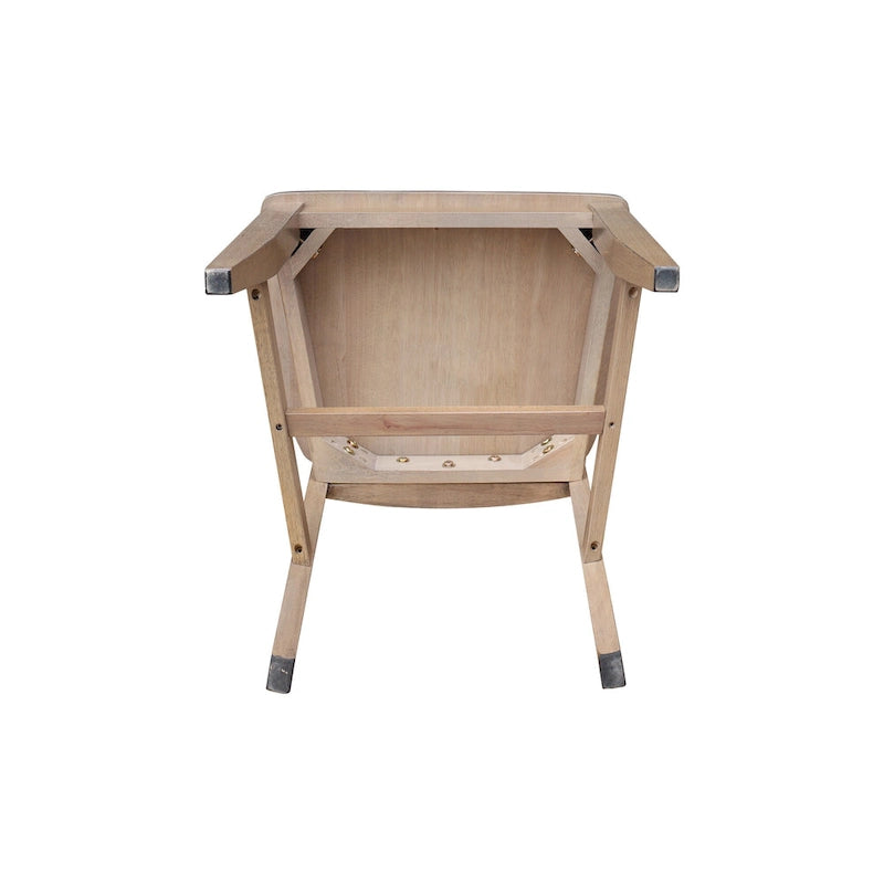Lot de 2 chaises Soma Fanback en bois massif