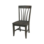 Lot de 2 chaises Soma Fanback en bois massif