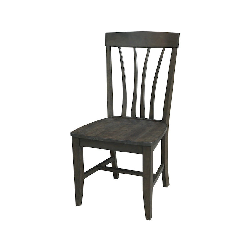 Lot de 2 chaises Soma Fanback en bois massif