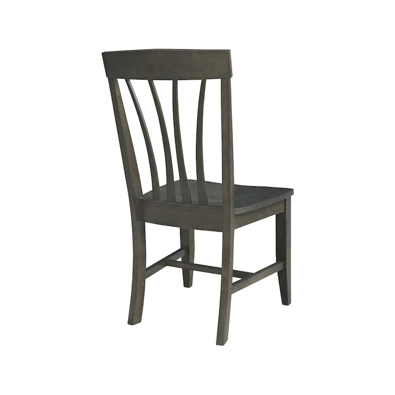 Lot de 2 chaises Soma Fanback en bois massif