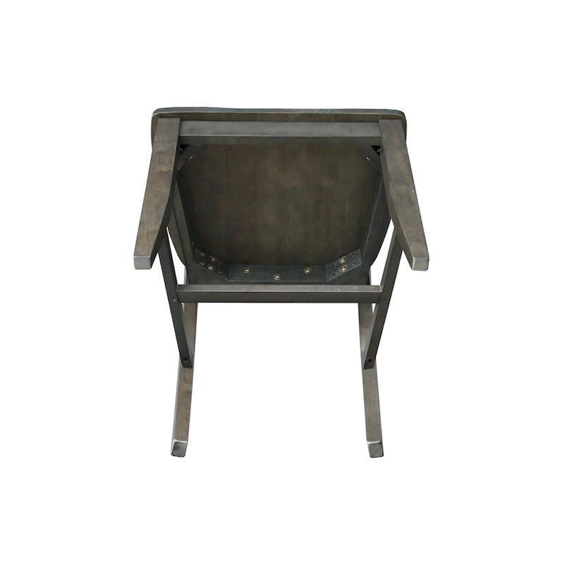 Lot de 2 chaises Soma Fanback en bois massif