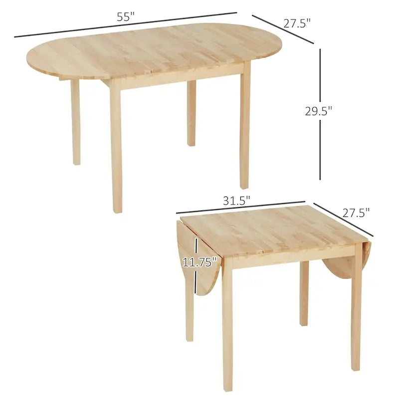 55 tables de cuisine en bois massif, tables à abattants, tables de salle à manger pliantes