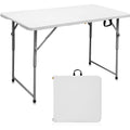 Table pliante de 1,20 m avec surface en résine durable