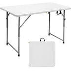 Table pliante de 1,20 m avec surface en résine durable