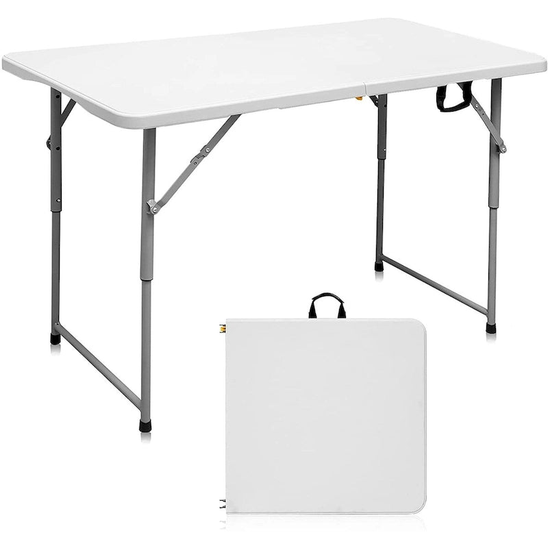 Table pliante de 1,20 m avec surface en résine durable