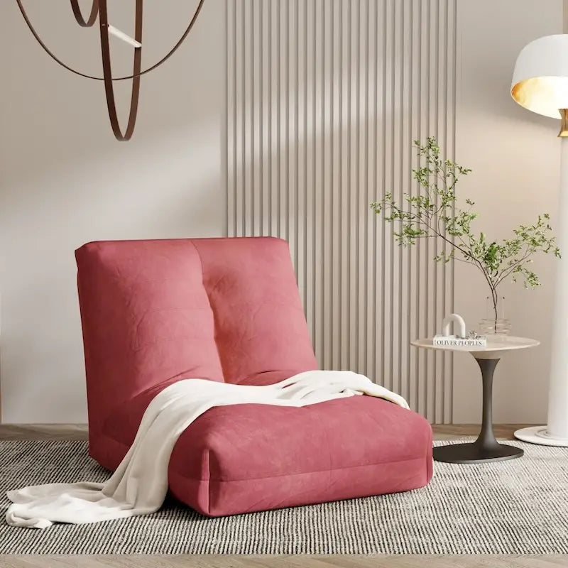Pouf géant Mieres, canapé de sol paresseux, pouf d'angle pour adultes, canapé Tatami avec remplissage en éponge